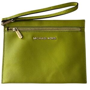Michael Kors Lime Green Wristlet